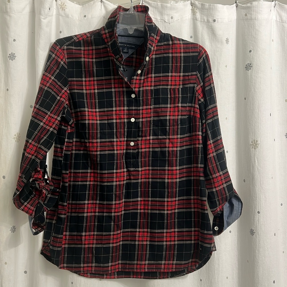 Tommy Plaid Button-Up Shirt